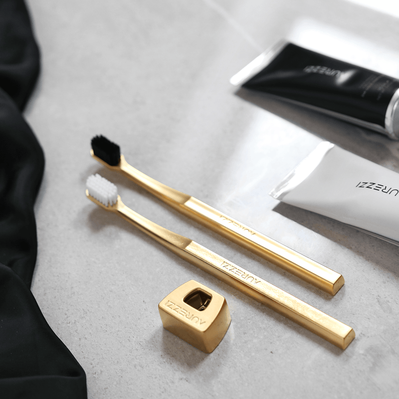 AUREZZI TOOTHBRUSH GOLD/WHITE - Aurezzi
